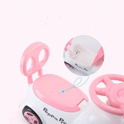 Xe chòi chân phát nhạc Heo Peppa