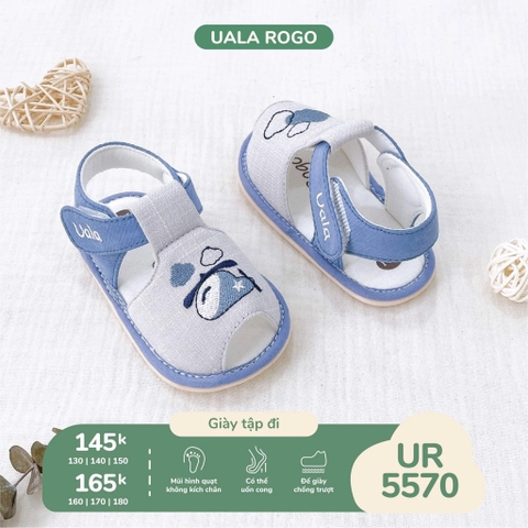 Dép tập đi hình máy bay xanh Uala rogo