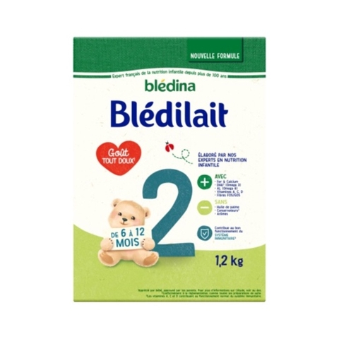 Sữa Bledilait Pháp cho bé Số 2 (6-12m) - hộp 1.2kg