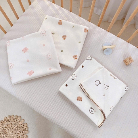 Chăn cotton Waffle họa tiết Monona