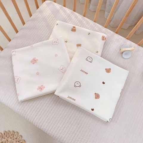 Chăn cotton Waffle họa tiết Monona