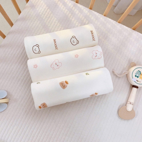 Chăn cotton Waffle họa tiết Monona