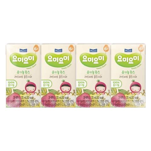 Nước ép trái cây Maeil Organic (Lốc 4h)