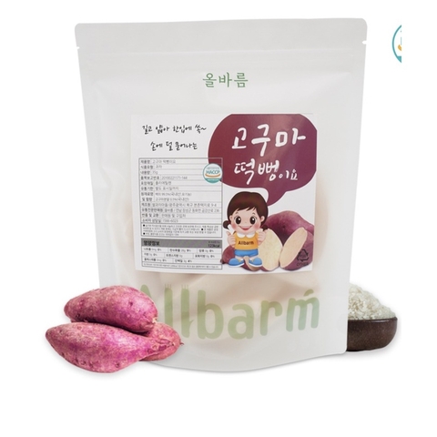 Bánh gạo Dẹt Allbarm Hàn Quốc cho bé