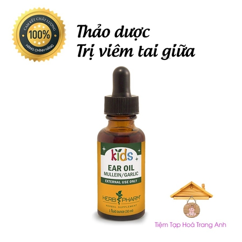 Mullein Garlic Oil cho bé