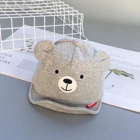 Mũ lưỡi trai kẻ Gấu cho bé