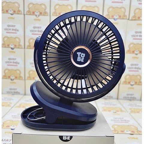 Quạt kẹp xe đẩy tích điện mini TOBE