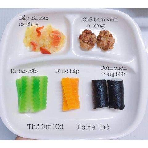 Khay ăn dặm 3 ngăn Nakaya Nhật