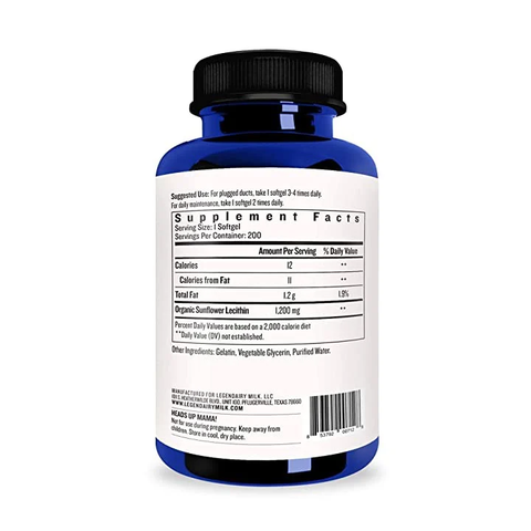 Viên uống chống tắc sữa Legendairy Milk Sunflower Lecithin 200v