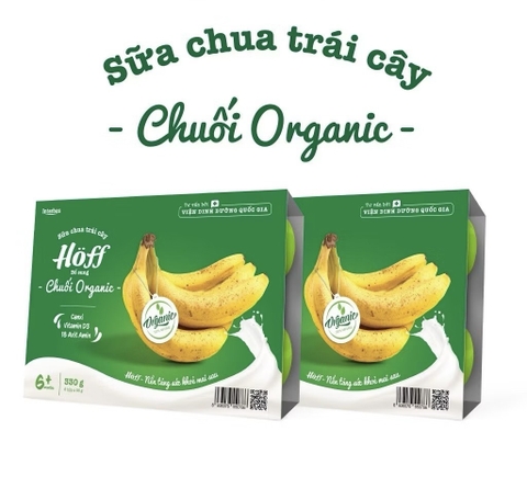 Sữa chua trái cây organic Hoff (6h x 55g)