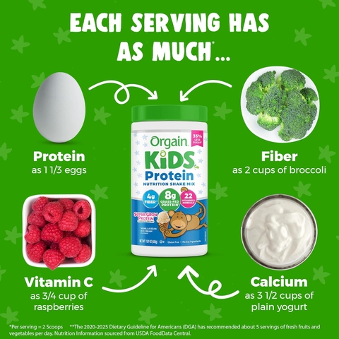 Sữa bột Orgain Kids Protein Nutrition Shake Mix 459g Mỹ (2 tuổi+)