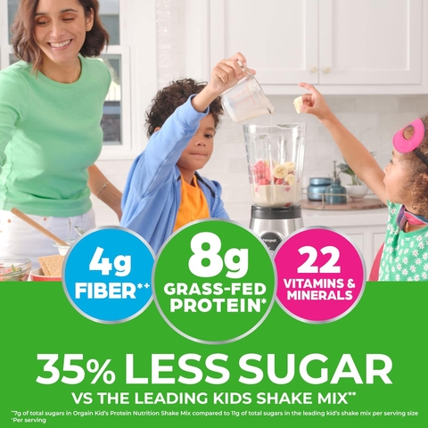 Sữa bột Orgain Kids Protein Nutrition Shake Mix 459g Mỹ (2 tuổi+)