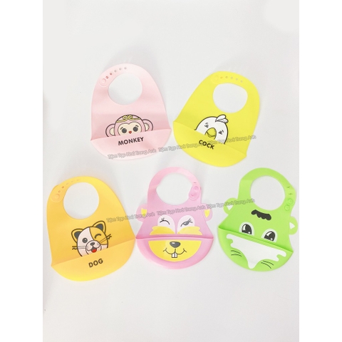 Yếm máng silicon cho bé