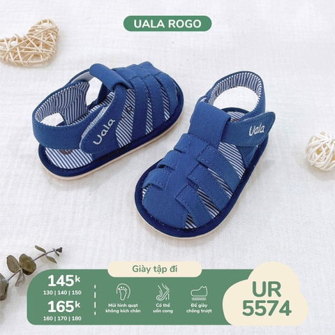 Dép tập đi quai đan xanh than Uala rogo