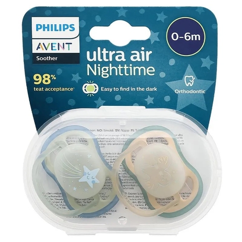 Set 2 ti giả phát sáng Philips Avent ultra air night