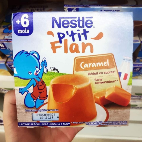 Flan Nestle cho bé 6m