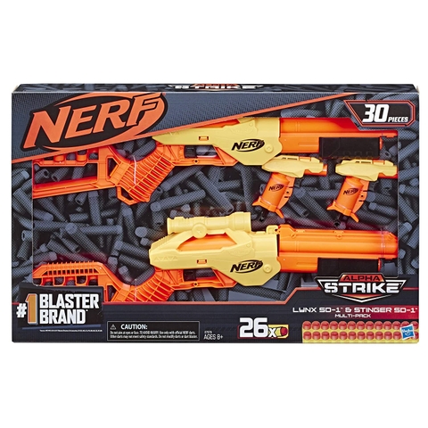 Súng đồ chơi Nerf Alpha Strike Lynx SD-1 And Stinger SD-1 Multi-Pack