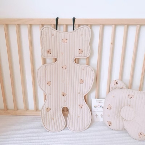 Đệm lót điều hòa xe đẩy thêu Monona