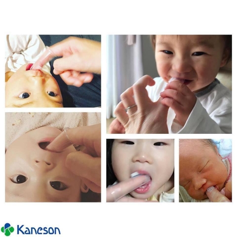 Bàn chải silicon cho bé Kaneson