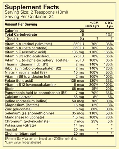 Siro bổ sung vitamin tổng hợp ChildLife (6 tháng+)