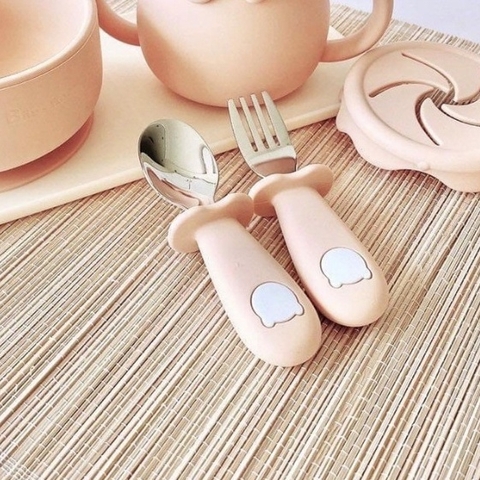 Set thìa dĩa gấu Bar-Rot kèm hộp đựng