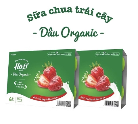Sữa chua trái cây organic Hoff (6h x 55g)