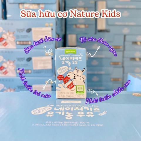 Thùng 24h sữa tươi hữu cơ Oganic Nature Kid