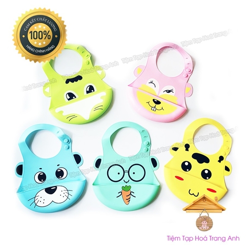 Yếm máng silicon cho bé