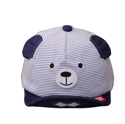 Mũ lưỡi trai kẻ Gấu cho bé