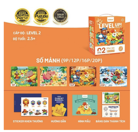 Bộ ghép hình cao cấp Level Up Mideer