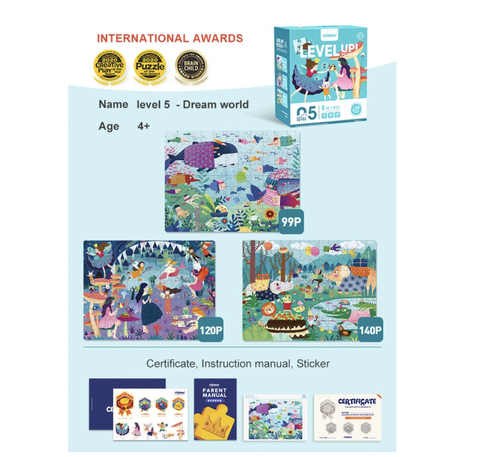 Bộ ghép hình cao cấp Level Up Mideer