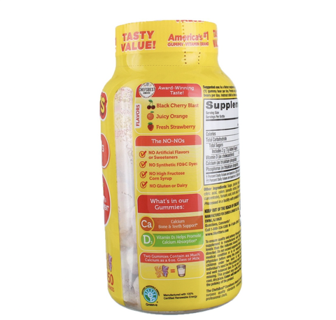 Kẹo bổ sung Canxi + D3 Lil Critters (2 tuổi+)