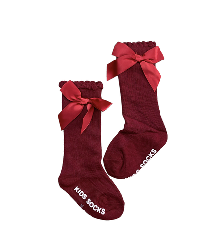 Tất bốt cao cổ đính nơ