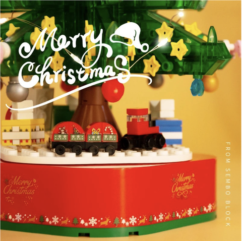 Bộ ghép hình cây thông có nhạc Sembo 601097 Christmas