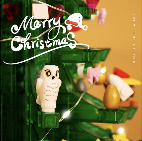 Bộ ghép hình cây thông có nhạc Sembo 601097 Christmas