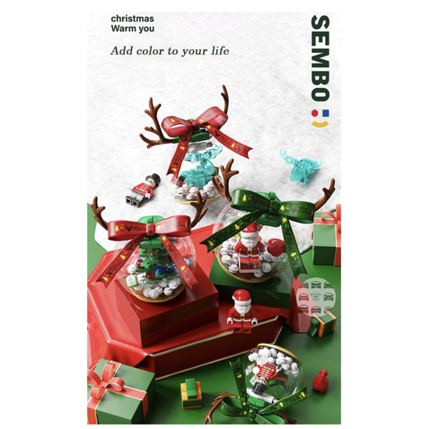 Bộ ghép hình ông già noel Sembo 601155a 75pcs