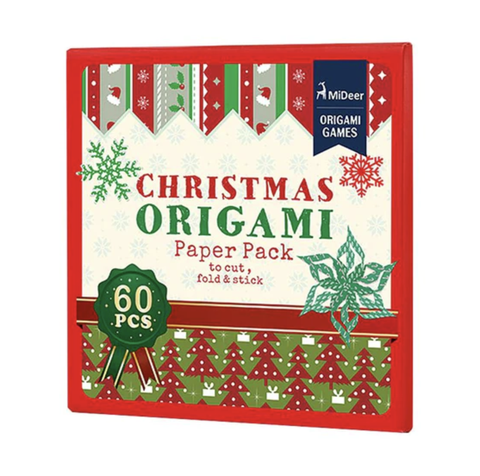 Bộ gấp giấy Christmas Origami 60pcs Mideer