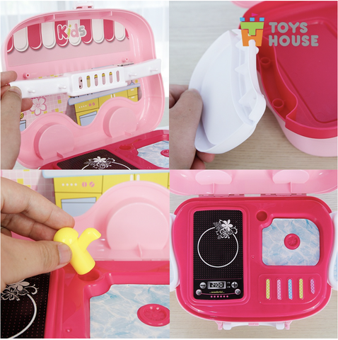 Đồ chơi nấu ăn màu hồng ToysHouse 008-915