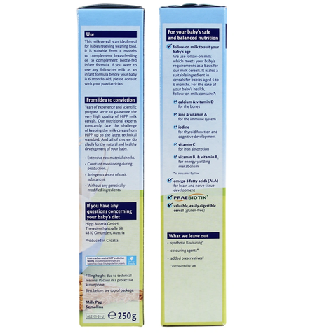 Bột ăn dặm Hipp khởi đầu (4 tháng+)