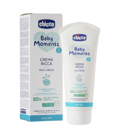 Kem dưỡng ẩm Omega và Vitamin E Chicco 100ml (0 tháng+)