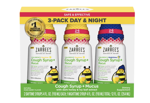 Siro trị ho, đờm Zarbee Set 3 chai (2-6 tuổi)