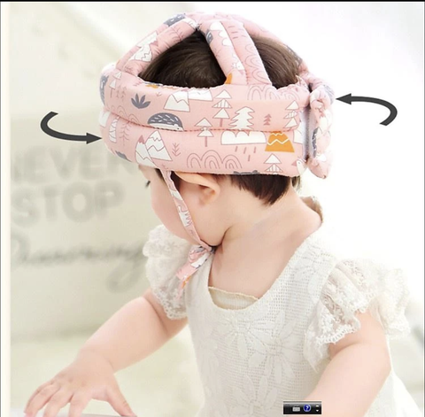 Mũ bảo vệ đầu cho bé tập bò, tập đi