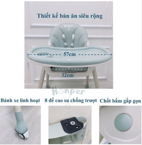 Ghế ăn dặm ngả lưng Honper HP211