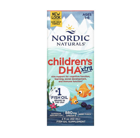 Siro bổ sung DHA Xtra Nordic Natural's 880mg (1 tuổi+)