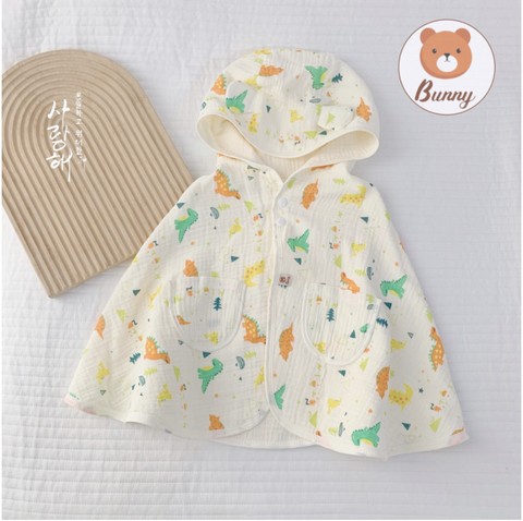 Áo choàng nắng vải xô Bunny