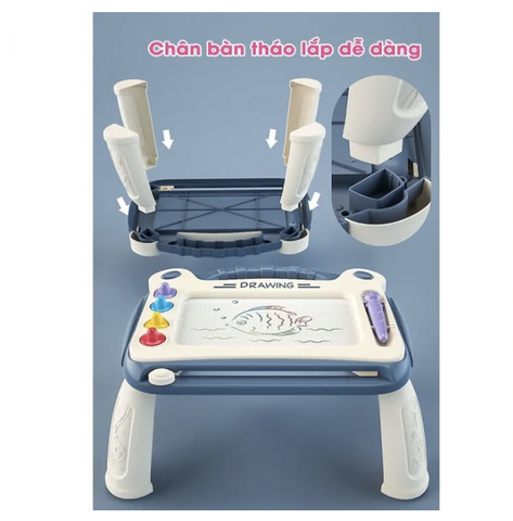 Bảng vẽ tự xoá thông minh có chân bàn
