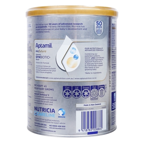 Sữa Aptamil Profutura Úc số 2 900g cho bé (6-12M)
