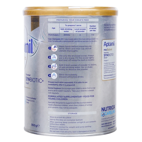 Sữa Aptamil Profutura Úc số 4 900g cho bé 3Y+