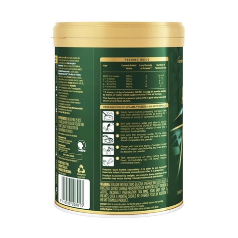 Sữa Aptamil Essensis Organic số 1 900g Úc (0 - 6 tháng)