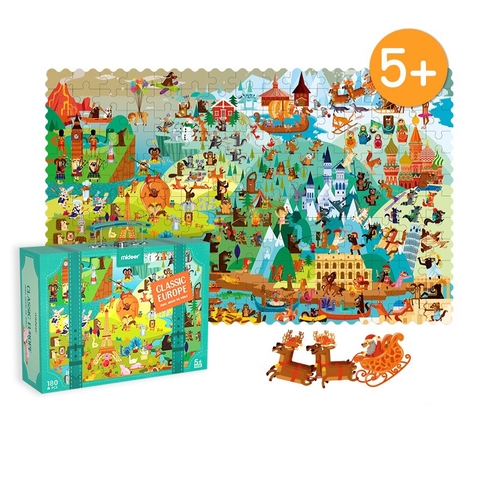 Bộ vali ghép hình châu lục Mideer (5 tuổi+)